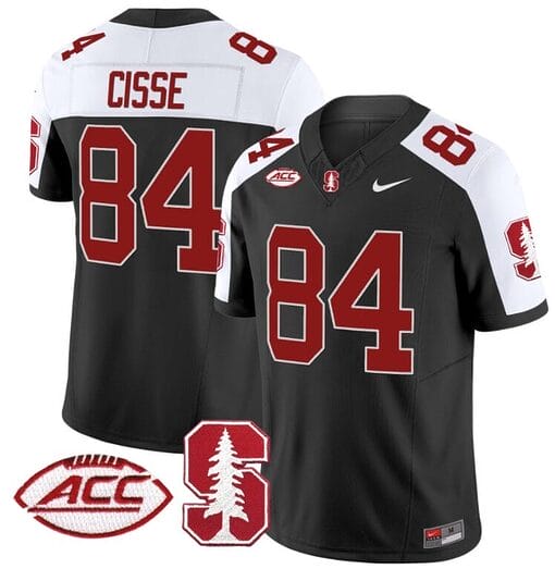 Ismael Cisse Jersey #84 Stanford Cardinal Vapor Limited College Football Stitched Black Alternate