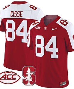 Ismael Cisse Jersey #84 Stanford Cardinal Vapor Limited College Football Stitched Crimson Alternate