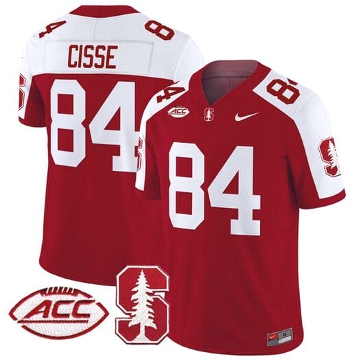 Ismael Cisse Jersey #84 Stanford Cardinal Vapor Limited College Football Stitched Crimson Alternate
