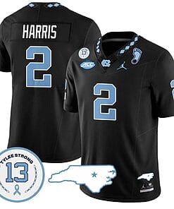 Jakeen Harris Jersey #2 North Carolina Tar Heels Vapor College Football Stitched Black