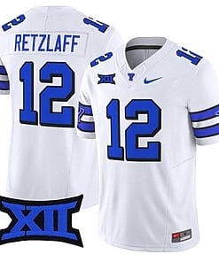 Jake Retzlaff Jersey #12 BYU Cougars Vapor Limited College Football Stitched 1996 Throwback
