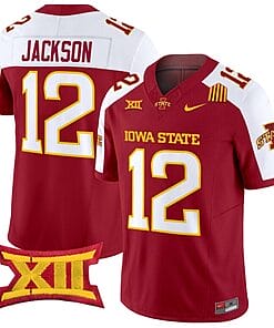 Jaylon Jackson Jersey #12 Iowa State Cyclones Vapor Limited College Football Stitched Cardinal Alternate