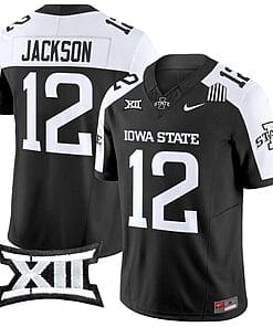 Jaylon Jackson Jersey #12 Iowa State Cyclones Vapor Limited College Football Stitched Black Alternate