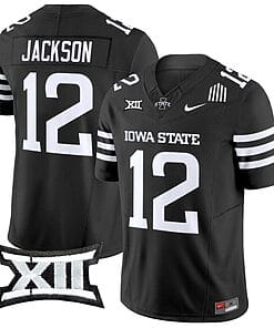 Jaylon Jackson Jersey #12 Iowa State Cyclones Vapor Limited College Football Stitched Black