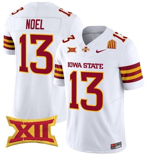 Jaylin Noel Jersey #13 Iowa State Cyclones Vapor Limited College Football Stitched White