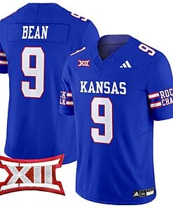 Jason Bean Jersey #9 Kansas Jayhawks 2024 Vapor College Football Vapor Limited Royal