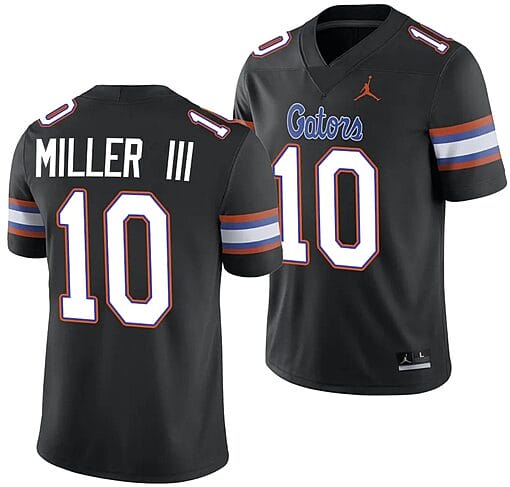Jack Miller III Jersey #10 Florida Gators Alternate College Football 2023-24 Black