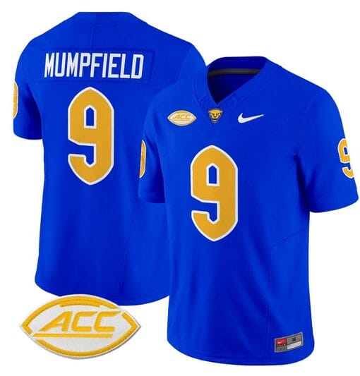 Konata Mumpfield Jersey #9 Pittsburgh Panthers Vapor Limited College Football Stitched Royal
