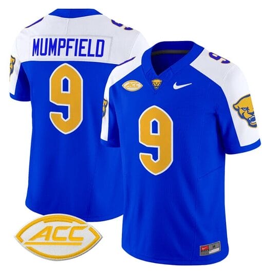 Konata Mumpfield Jersey #9 Pittsburgh Panthers Vapor Limited College Football Stitched Royal Alternate