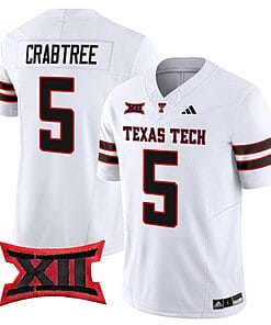 Michael Crabtree Jersey #5 Texas Tech Red Raiders Vapor Limited Football White