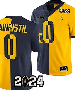 Mike Sainristil Jersey #0 Michigan Wolverines 2024 Football National Championship Playoff Mazie