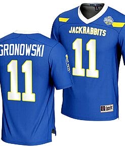 Mark Gronowski Jersey #11 South Dakota State Jackrabbits 2023 FCS Football National Champions Blue