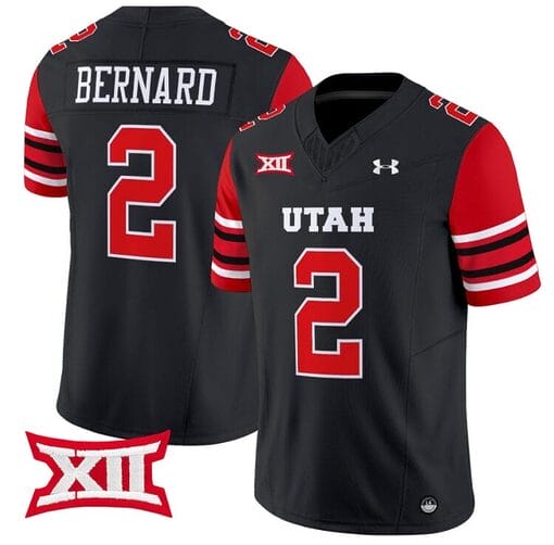 Micah Bernard Jersey #2 Utah Utes Vapor Limited College Football Stitched Black
