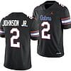 Montrell Johnson Jr Jersey 2 Florida Gators Alternate College Football 2023 24 Black