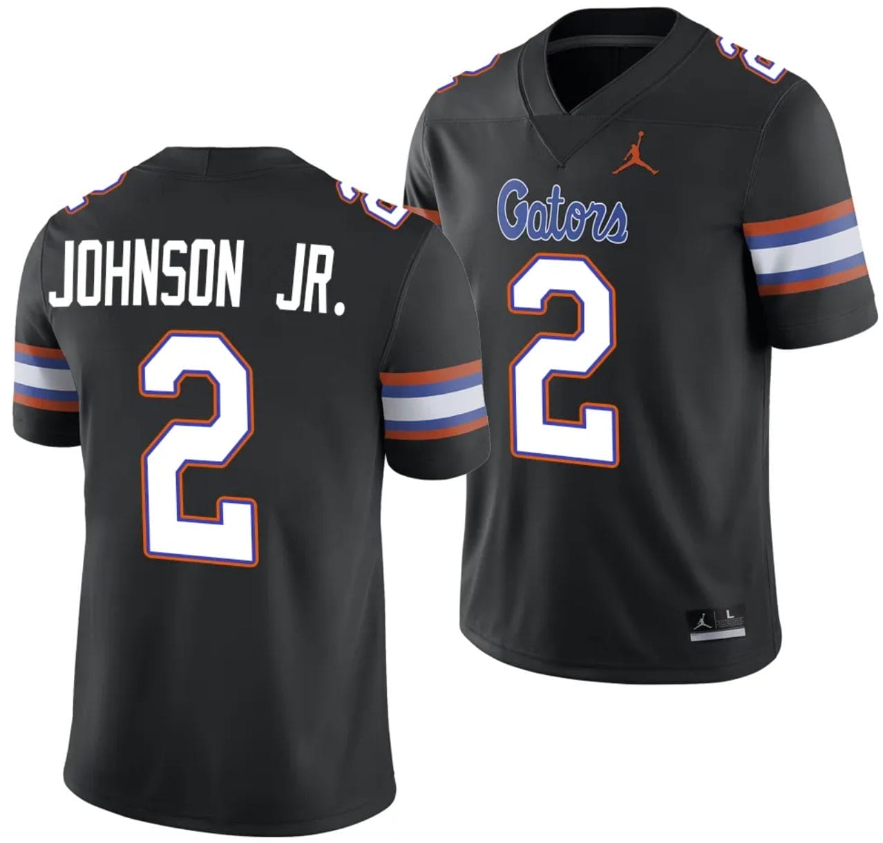 Montrell Johnson Jr Jersey #2 Florida Gators Alternate College Football 2023-24 Black
