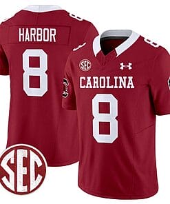 Nyck Harbor Jersey #8 South Carolina Gamecocks Football 1980 Throwback Vapor Limited Garnet