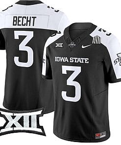 Rocco Becht Jersey #3 Iowa State Cyclones Vapor Limited College Football Stitched Black Alternate