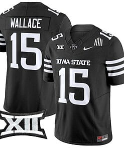 Seneca Wallace Jersey #15 Iowa State Cyclones Vapor Limited College Football Stitched Black