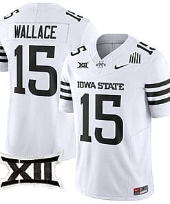 Seneca Wallace Jersey #15 Iowa State Cyclones Vapor Limited College Football Stitched White Limited