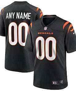 Cincinnati Bengals Custom Name and Number Alternate Game Black Jersey