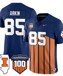 Tanner Arkin Jersey #85 Illinois Fighting Vapor Limited College Football Stitched Throwback