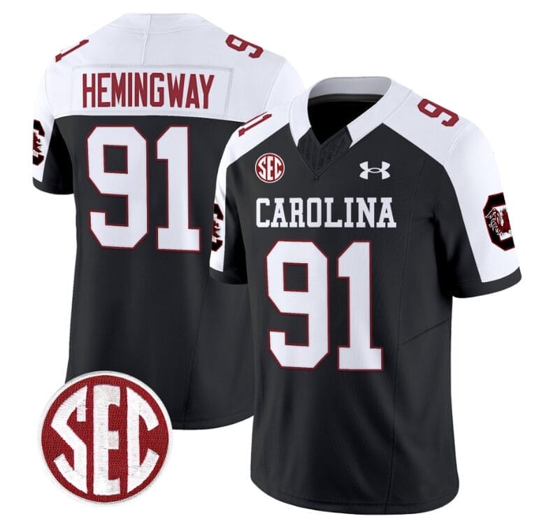 Tonka Hemingway Jersey #91 South Carolina Gamecocks Football 1980 Throwback Vapor Limited Black Alternate