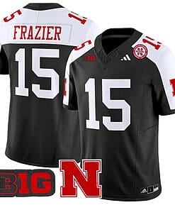 Tommie Frazier Jersey #15 Nebraska Cornhuskers Vapor Limited Football Black Alternate