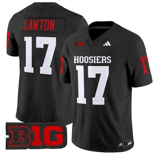 Ty Son Lawton Jersey #17 Indiana Hoosiers Vapor Limited Football Black