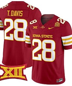 Troy Davis Jersey #28 Iowa State Cyclones Vapor Limited College Football Stitched Cardinal