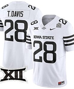 Troy Davis Jersey #28 Iowa State Cyclones Vapor Limited College Football Stitched White Limited
