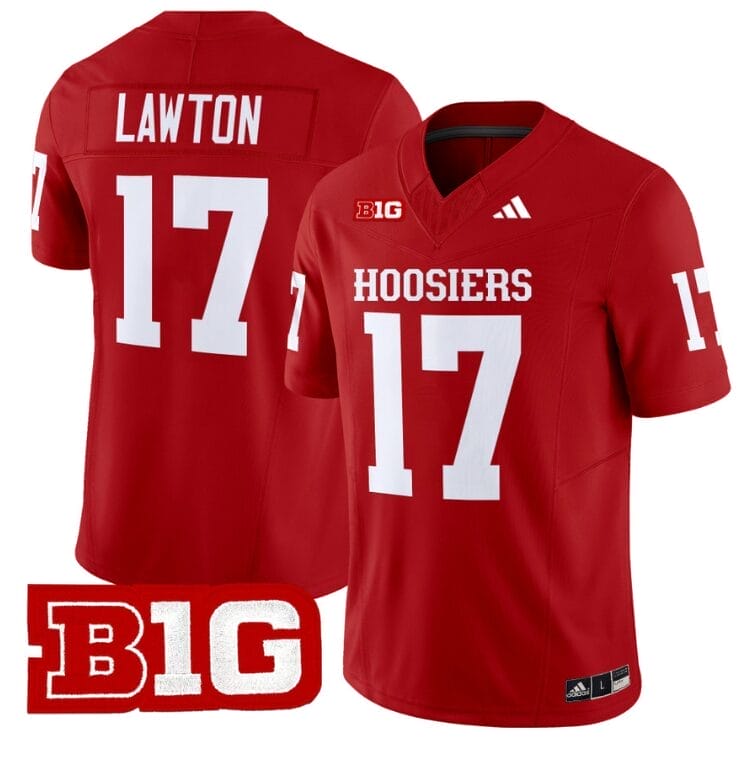 Ty Son Lawton Jersey #17 Indiana Hoosiers Vapor Limited Football Crimson