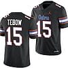 Tim Tebow Jersey 15 Florida Gators Alternate College Football 2023 24 Black