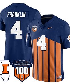 Zakhari Franklin Jersey #4 Illinois Fighting Vapor Limited College Football Stitched Throwback