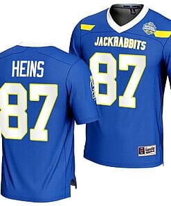 Zach Heins Jersey #87 South Dakota State Jackrabbits 2023 FCS Football National Champions Blue