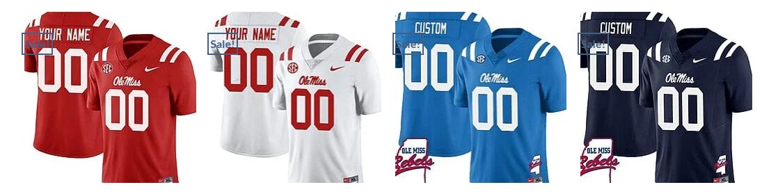Custom Ole Miss Rebels Jersey