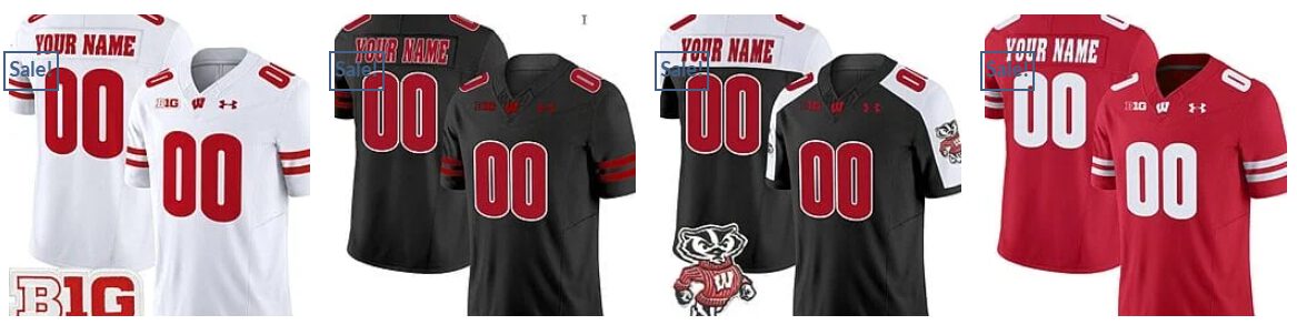 Custom Wisconsin Badgers Jersey