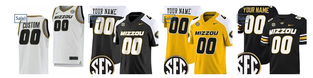 Custom Missouri Tigers Jersey