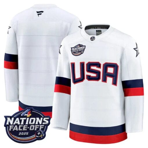 Men USA 4 Nations Face-Off 2025 Premium Jersey - All Stitched - Image 4