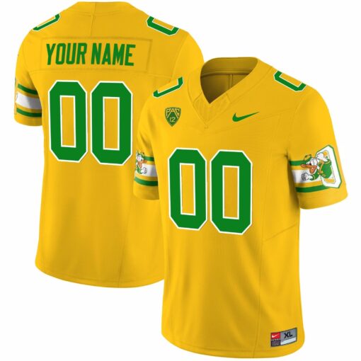 Custom Oregon Ducks Jersey 'Mighty Oregon' 1984 Throwback V2 - Stitched All Colors - Image 3
