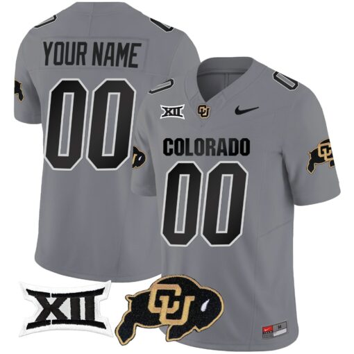 Custom Colorado Buffaloes Jersey Vapor Limited V2 - Big 12 XII Patch - All Stitched - Image 4