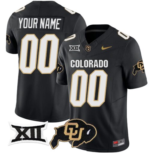 Custom Colorado Buffaloes Jersey Vapor Limited V2 - Big 12 XII Patch - All Stitched - Image 2