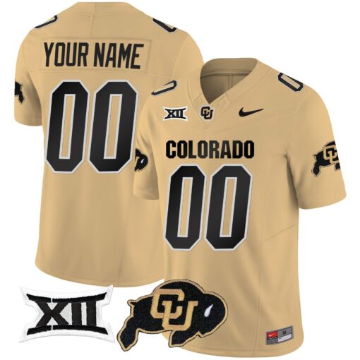 Custom Colorado Buffaloes Jersey Vapor Limited V2 - Big 12 XII Patch - All Stitched - Image 5
