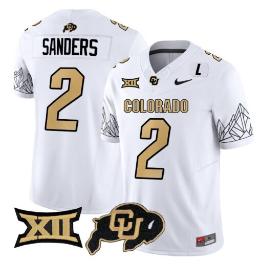Colorado Buffaloes Vapor Limited Jersey V3 - Big 12 XII Patch - All Stitched - Image 40