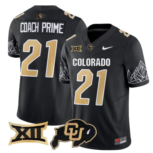 Colorado Buffaloes Vapor Limited Jersey V3 - Big 12 XII Patch - All Stitched - Image 38