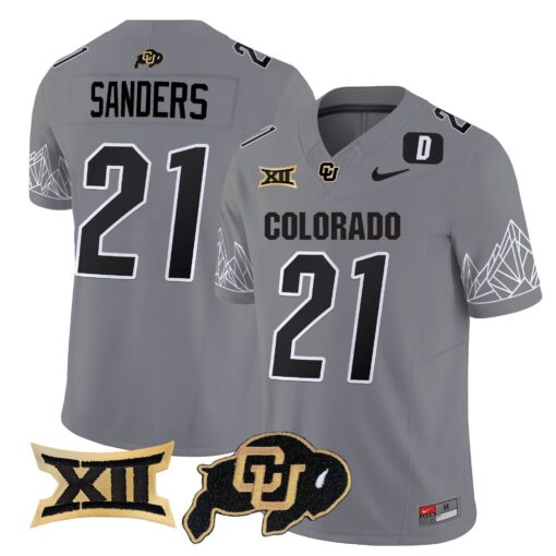 Colorado Buffaloes Vapor Limited Jersey V3 - Big 12 XII Patch - All Stitched - Image 11