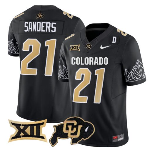Colorado Buffaloes Vapor Limited Jersey V3 - Big 12 XII Patch - All Stitched - Image 23