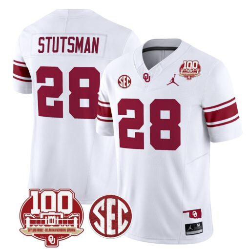 Oklahoma Sooners 100th Anniversary Patch Vapor Limited Jersey - All Stitched - Image 8