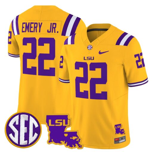 LSU Tigers 2025 Louisiana Patch Vapor Limited Jersey - All Stitched - Image 31