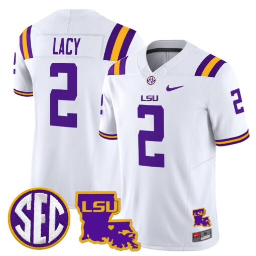 LSU Tigers 2025 Louisiana Patch Vapor Limited Jersey - All Stitched - Image 6