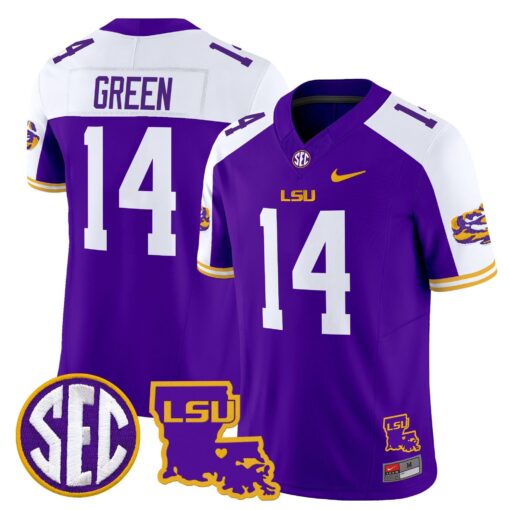 LSU Tigers 2025 Louisiana Patch Vapor Limited Jersey - All Stitched - Image 2